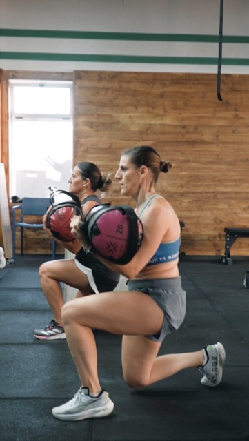 Lunges con saco HYROX Paracuellos