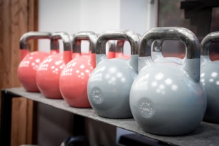 Kettlebells de distintos pesos